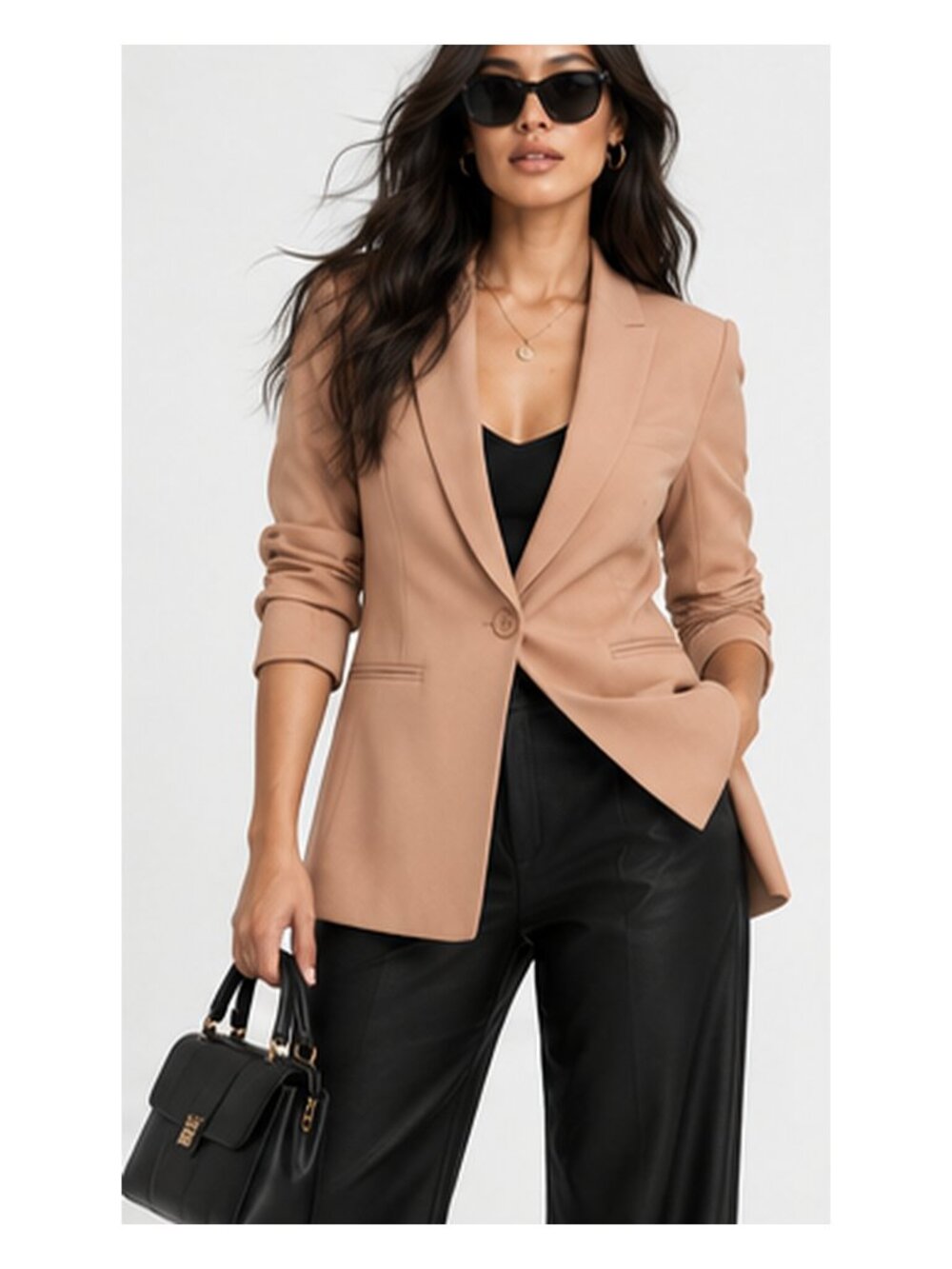 ASOS DESIGN Petite Mix & Match Suit Blazer – Blush | Size US 6 (S)